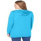 Zip Front Tunic Hoodie Jacket image number null