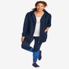 Zip Front Tunic Hoodie Jacket image number null