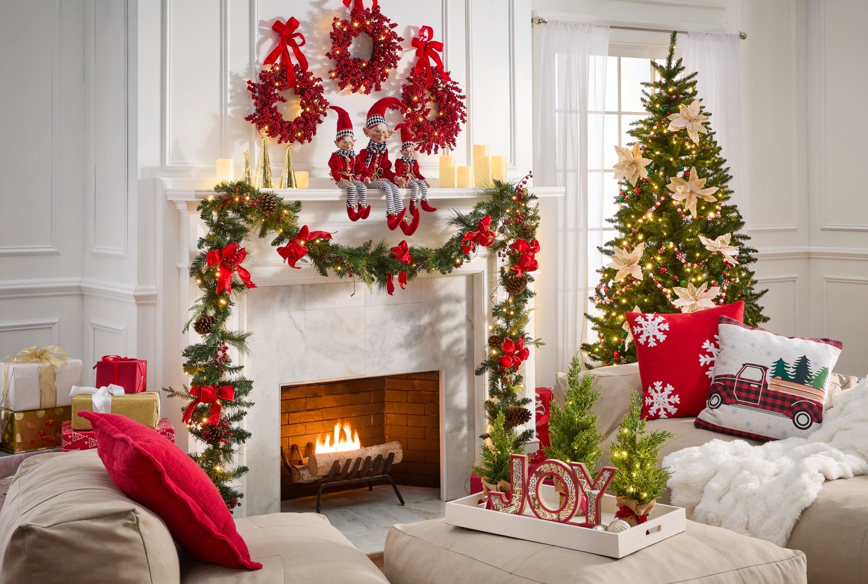 17" Laser Cut Wooden Joy Sign image number 1