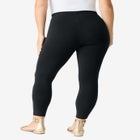 Plus Size Ankle Length Essential Stretch Legging image number null