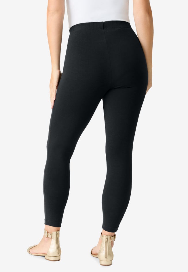 Plus Size Ankle Length Essential Stretch Legging image number 2