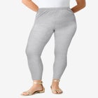 Plus Size Essential Stretch Ankle Length Pull-On Legging image number null