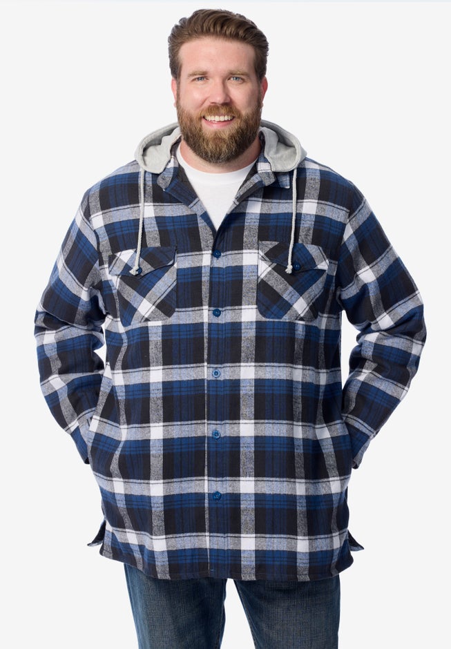 Removable Hooded Shirt Jacket image number 2