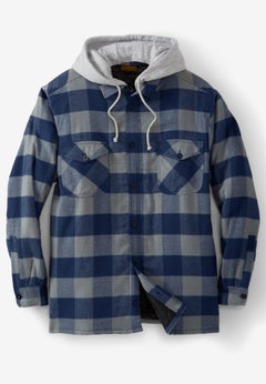 Removable Hooded Shirt Jacket