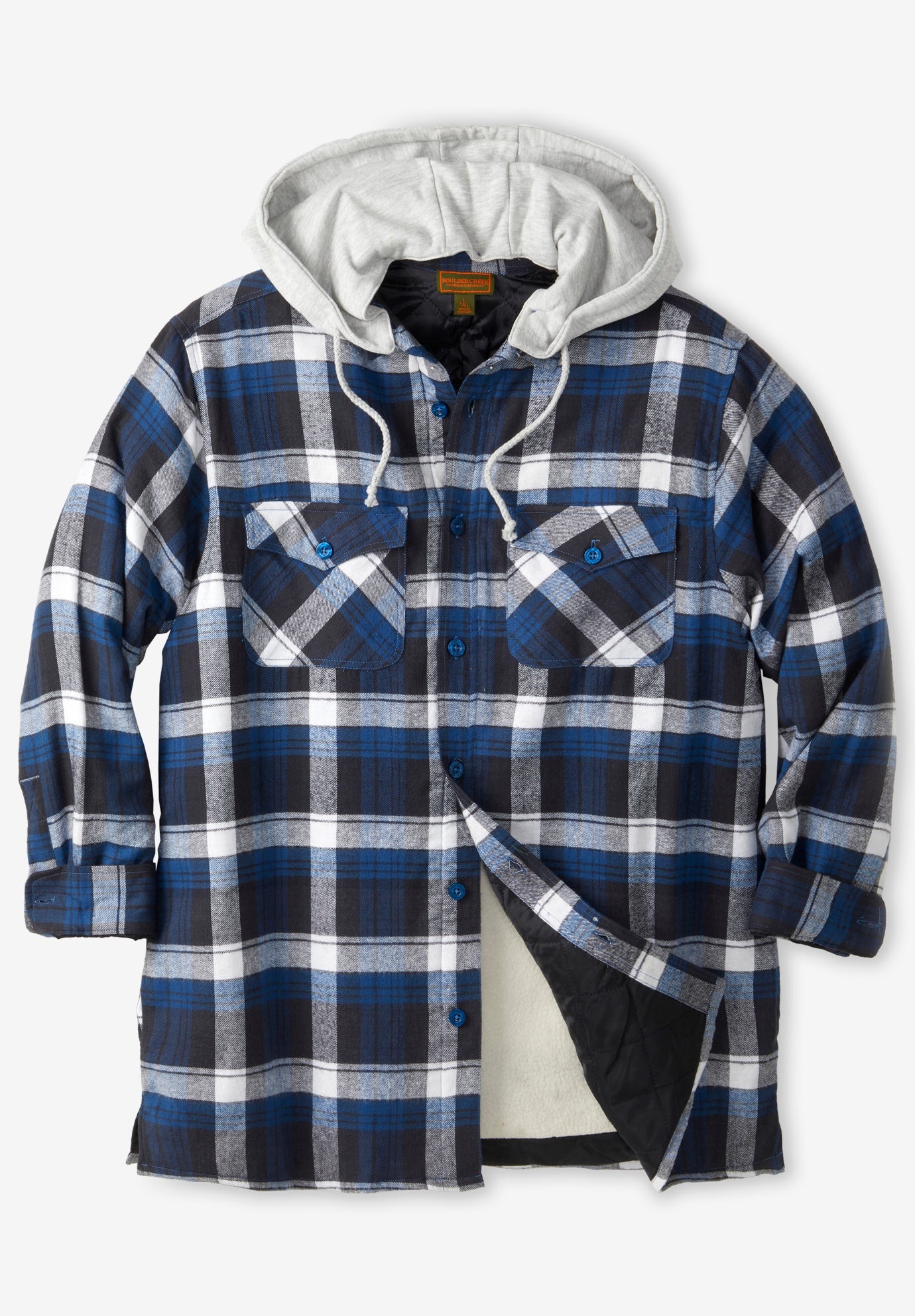 Removable Hooded Shirt Jacket image number 0