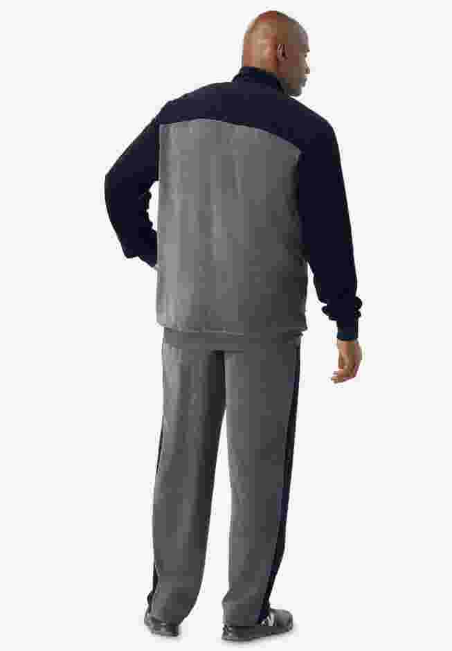 Colorblock Velour Tracksuit image number 1