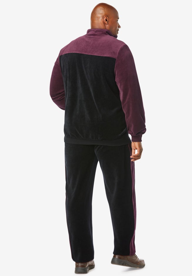 Colorblock Velour Tracksuit image number 2