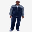 Colorblock Velour Tracksuit image number null