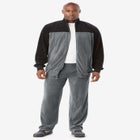 Colorblock Velour Tracksuit image number null