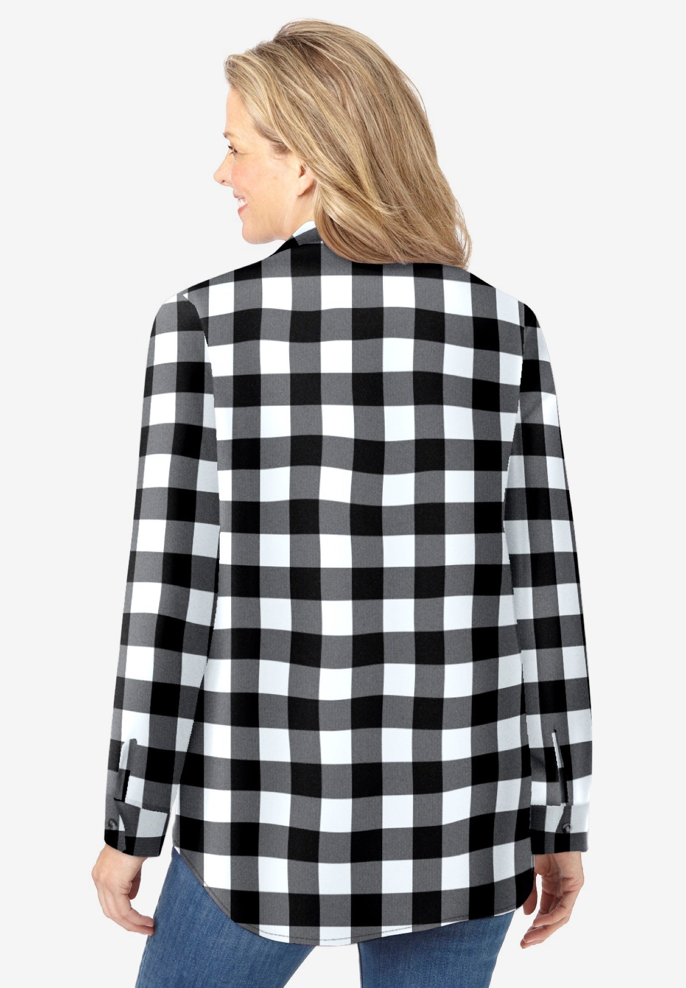 Pintucked Flannel Shirt image number 1