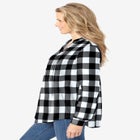 Pintucked Flannel Shirt image number null