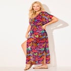  Open Front Tie-Waist Maxi Cover Up image number null