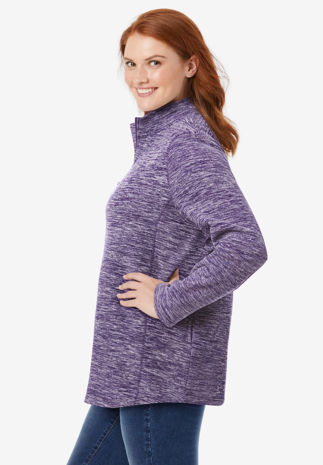 Microfleece Quarter-Zip Pullover image number 1