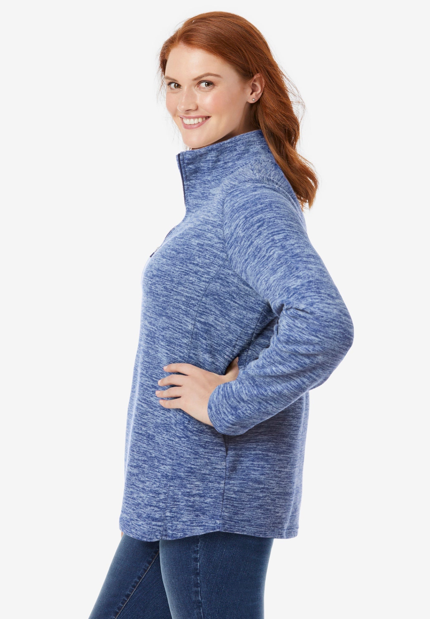 Microfleece Quarter-Zip Pullover image number 2