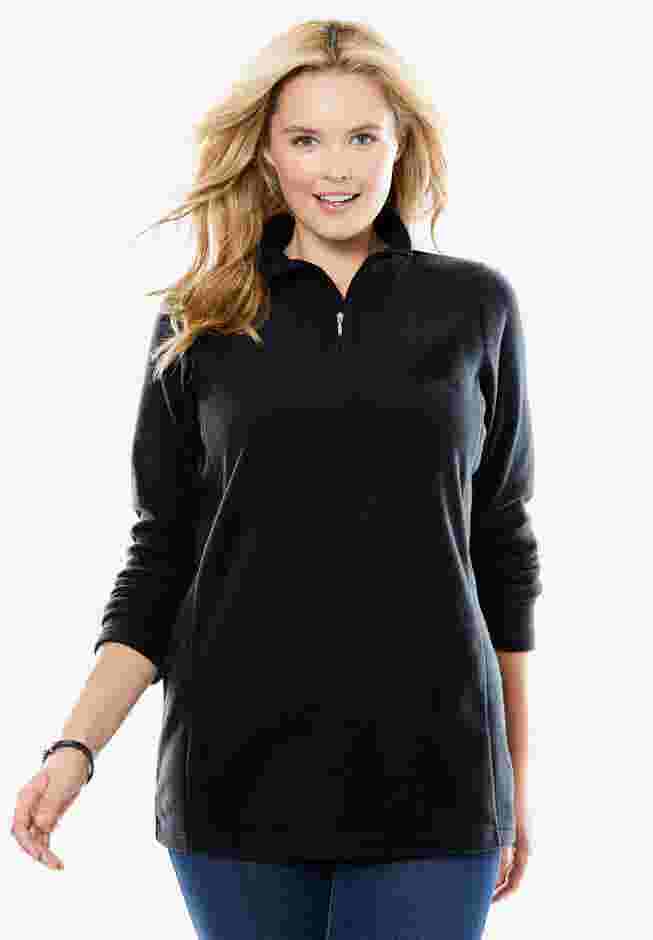 Microfleece Quarter-Zip Pullover image number 0