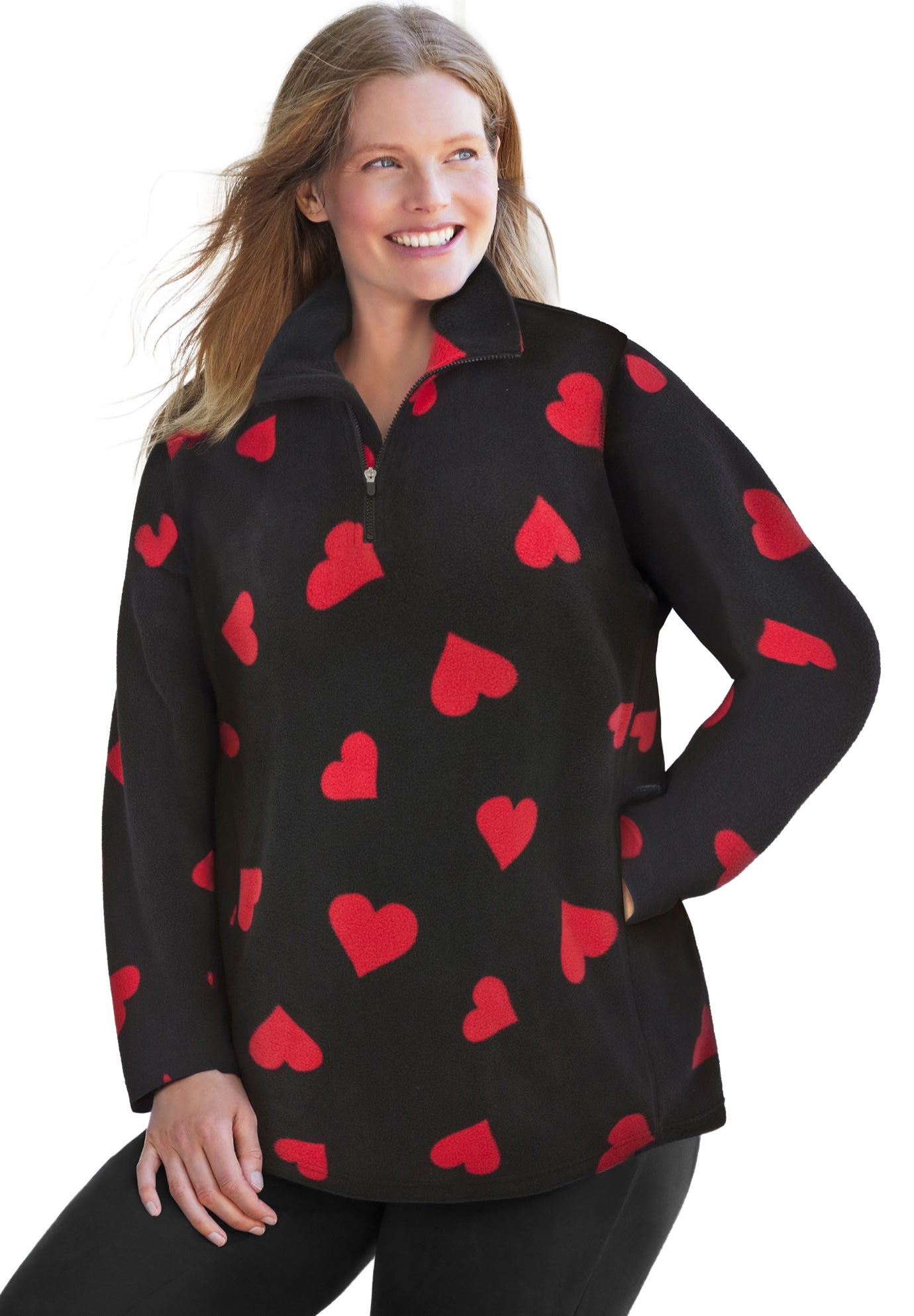 Microfleece Quarter-Zip Pullover image number 0