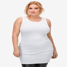 Stretch Knit Jersey Scoopneck Sleeveless Tank image number null