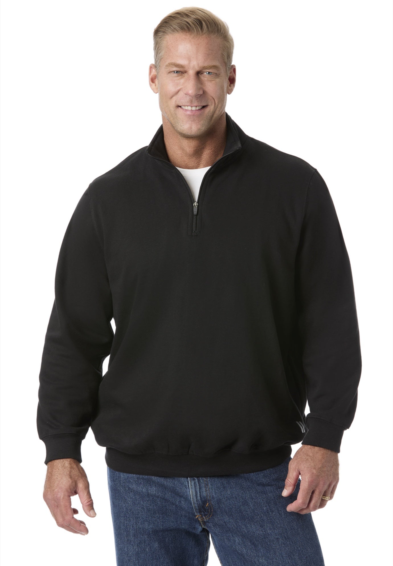 Quarter Zip-Front Wicking Fleece Jacket image number 0