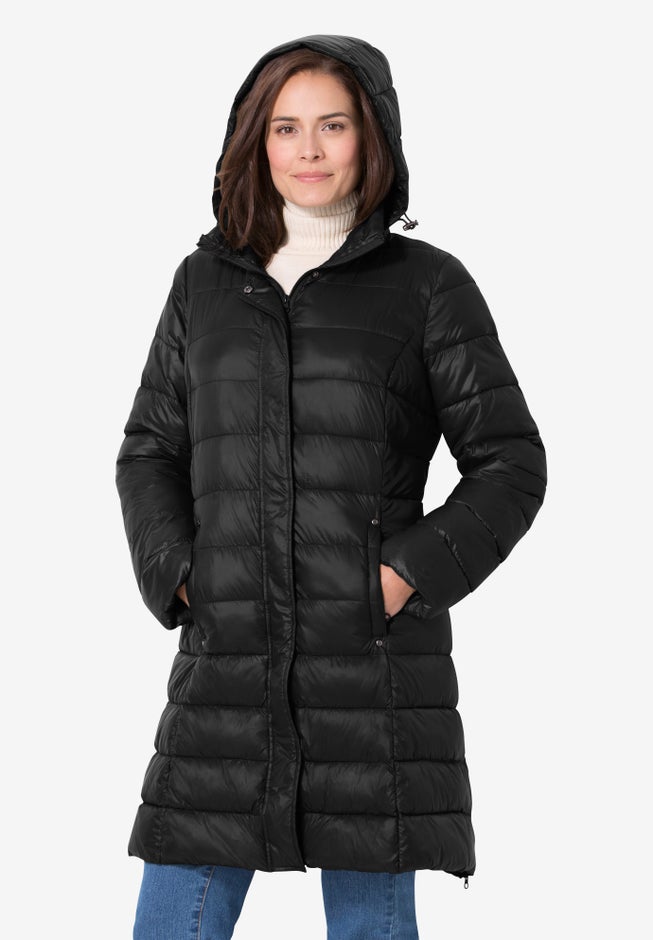 Long Packable Puffer Jacket image number 0