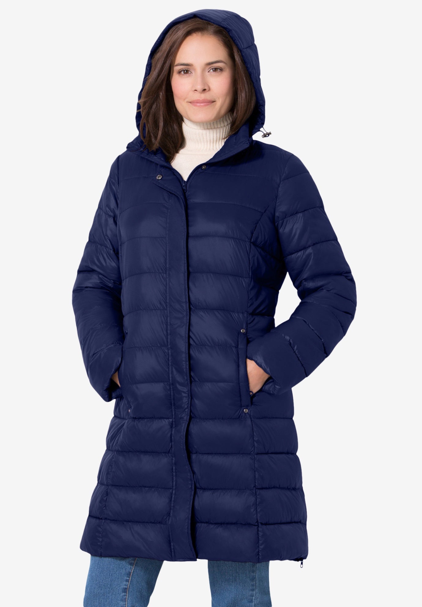 Long Packable Puffer Jacket image number 0
