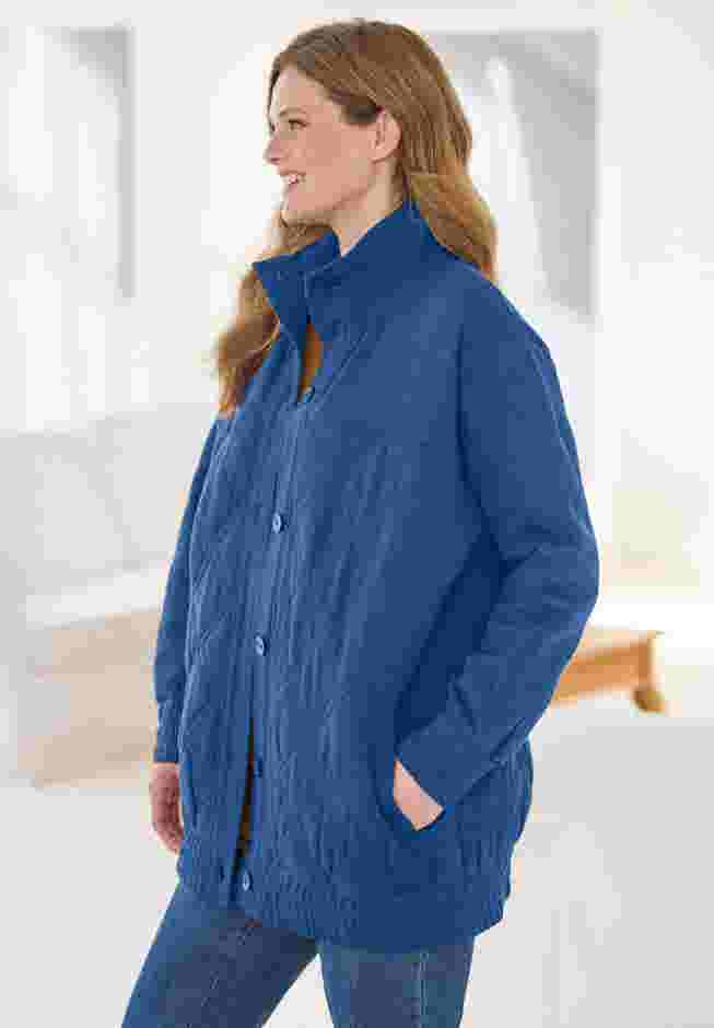 Quilted Easy Fleece Jacket image number 2