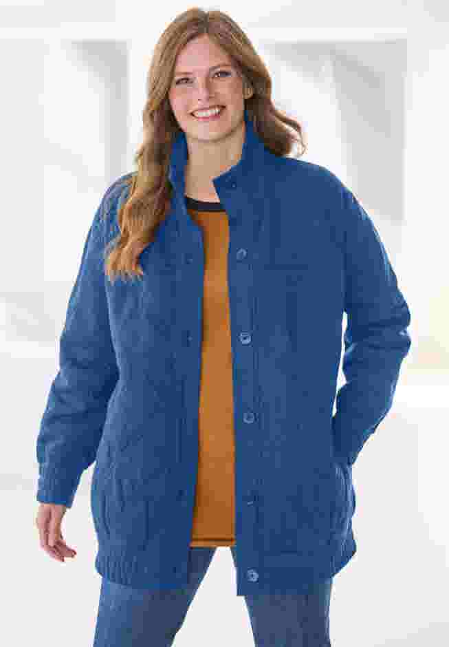Quilted Easy Fleece Jacket image number 0