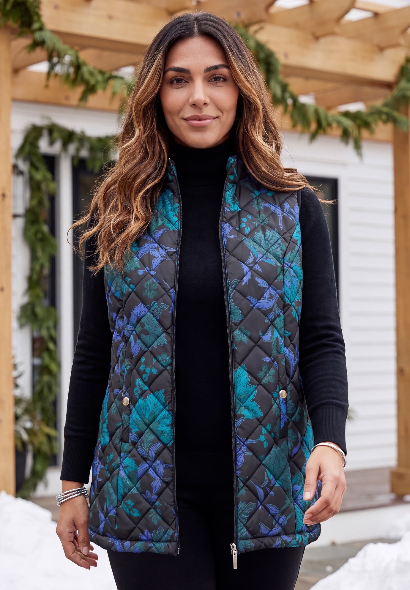 Quilted Puffer Vest image number 0