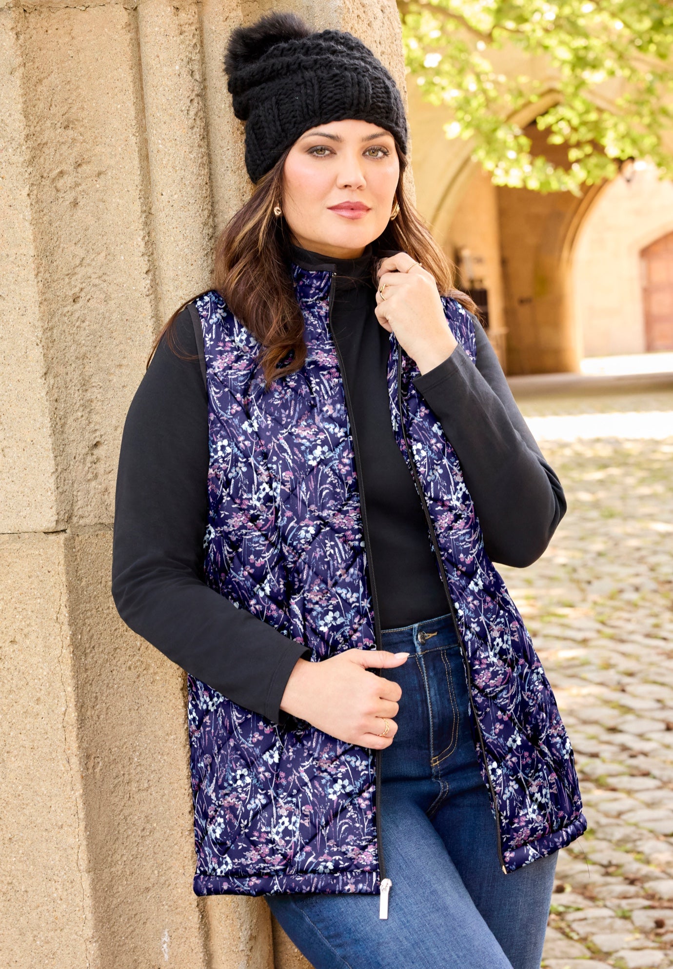 Quilted Puffer Vest image number 0