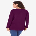 Plus Size Cotton Ultimate Long Sleeve Crewneck Tee image number null