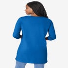 Plus Size Cotton Ultimate Long Sleeve V-Neck Tunic image number null