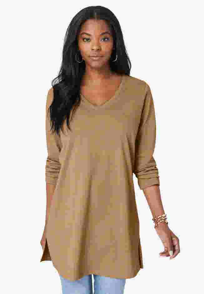 Ultimate Long Sleeve V Neck Tunic image number 0
