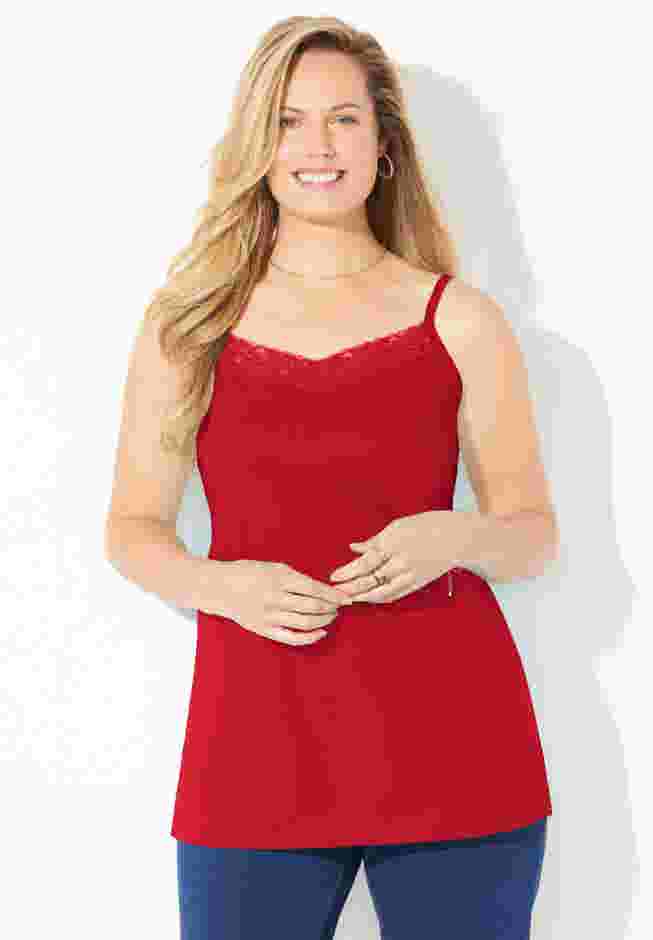 Suprema® Cami With Lace image number 3