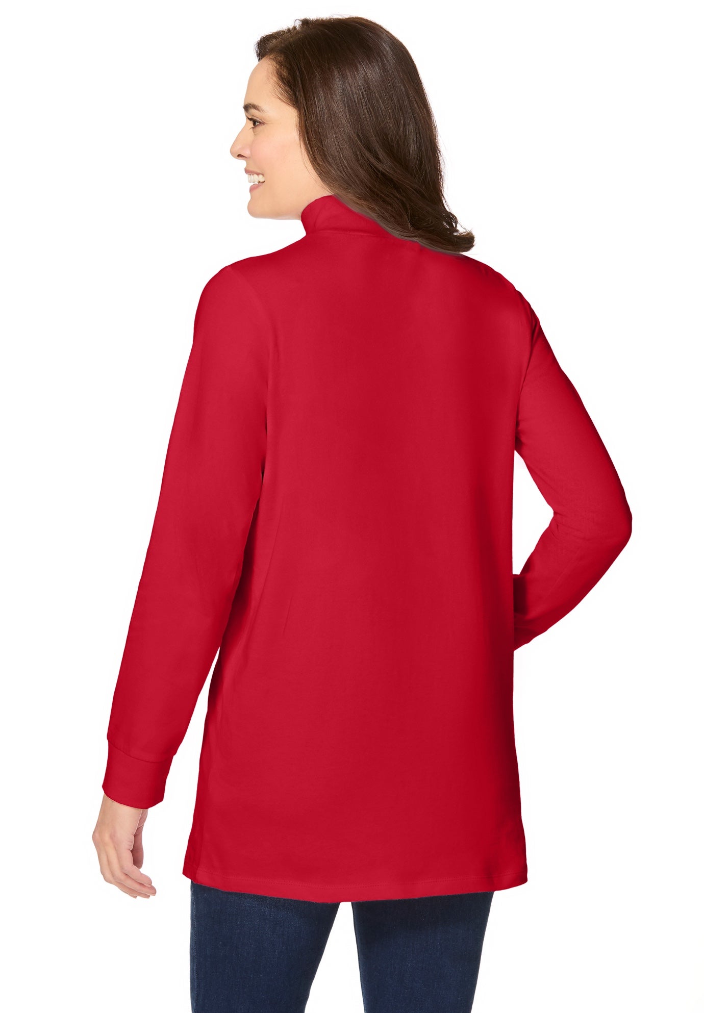 Perfect Long-Sleeve Mockneck Tee image number 1