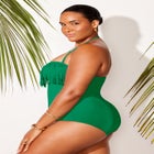 Fringe Bandeau One Piece Swimsuit image number 2