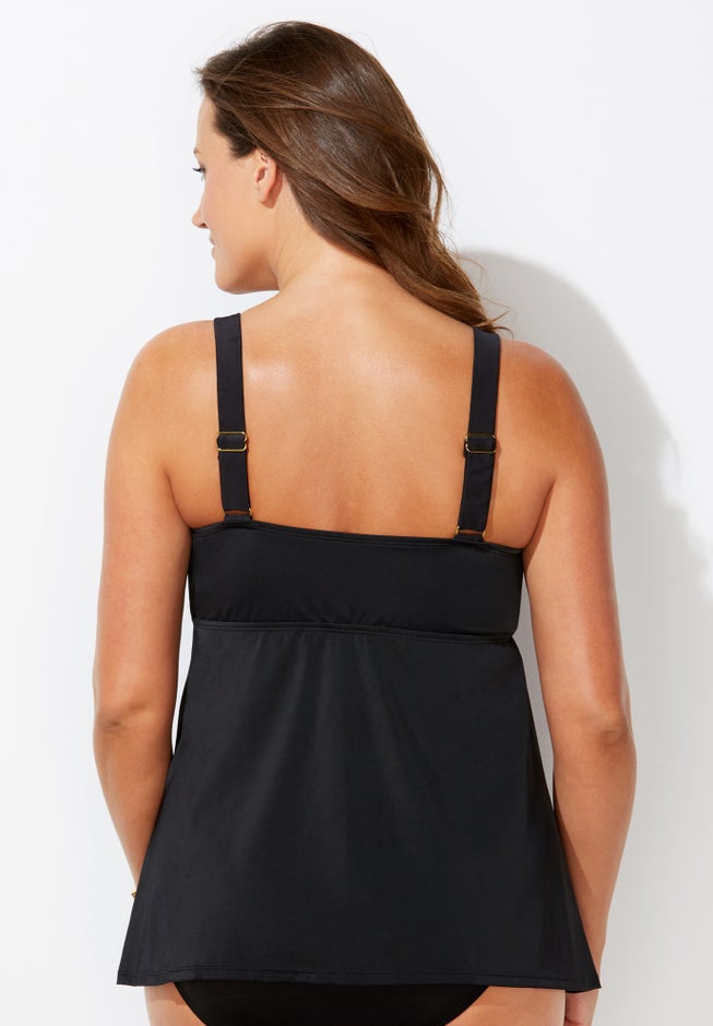 V-Neck Flowy Tankini Top image number 1