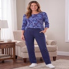 All-Day No-Roll Straight-Leg Knit Pant image number 1