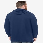 Fleece longer-length pullover hoodie image number null