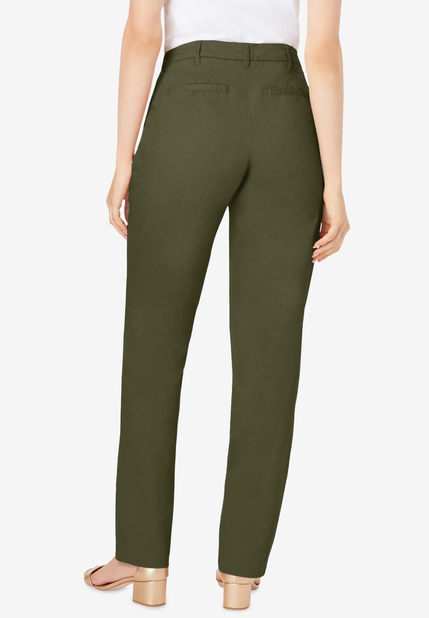 Stretch Cotton Chino Straight-Leg Pant image number 1