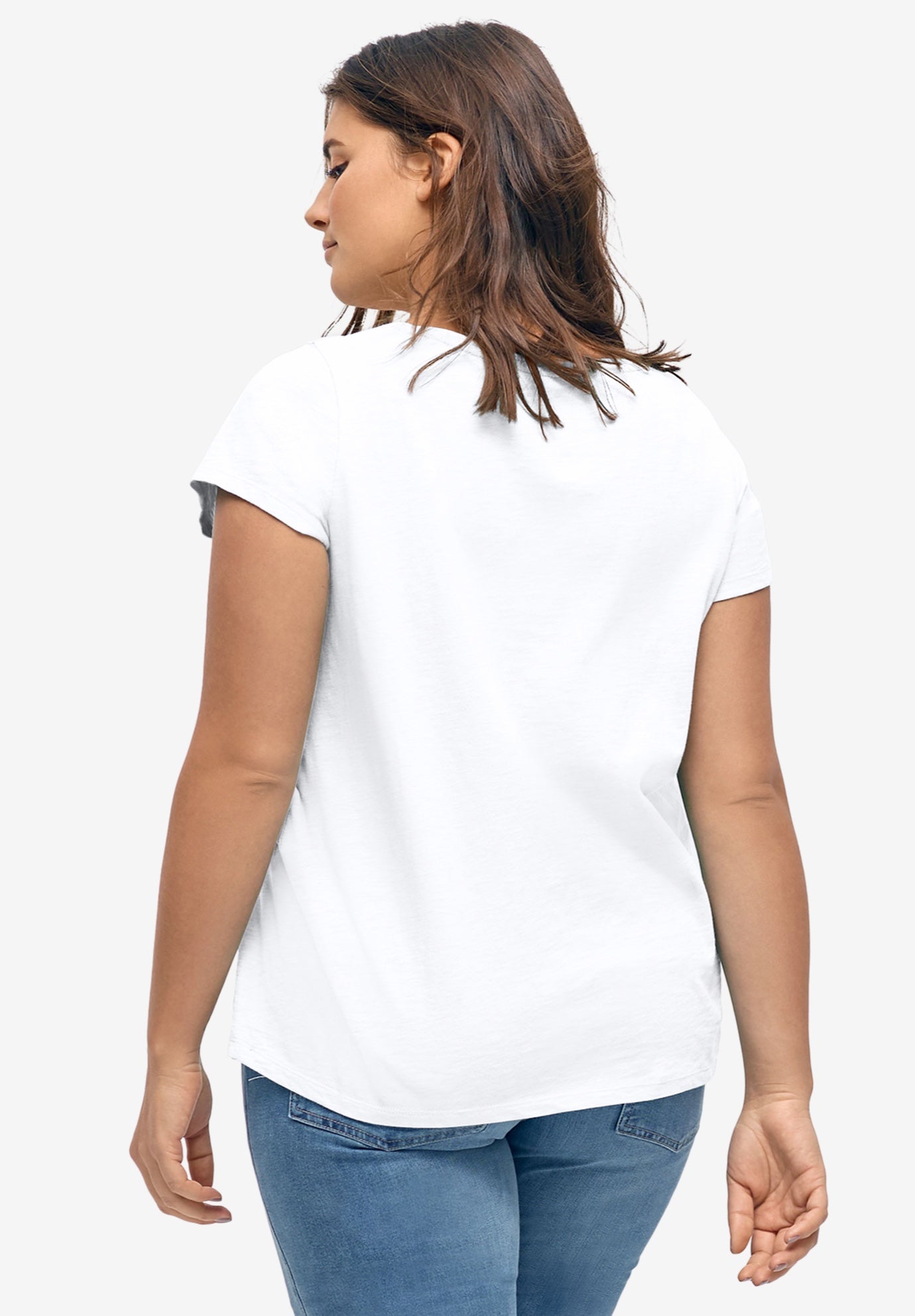 Graphic Scoop Neck Tee image number 1