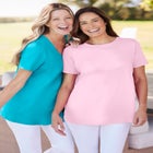 Perfect Short-Sleeve Crewneck Tee image number null