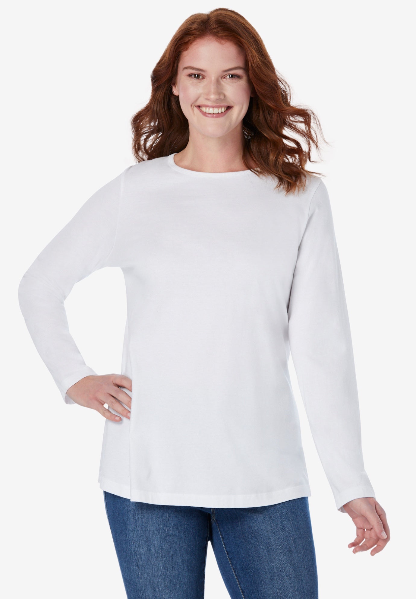 Perfect Long-Sleeve Crewneck Tee image number 0