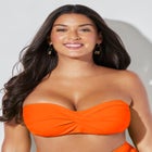 Valentine Ruched Bandeau Bikini Top image number null