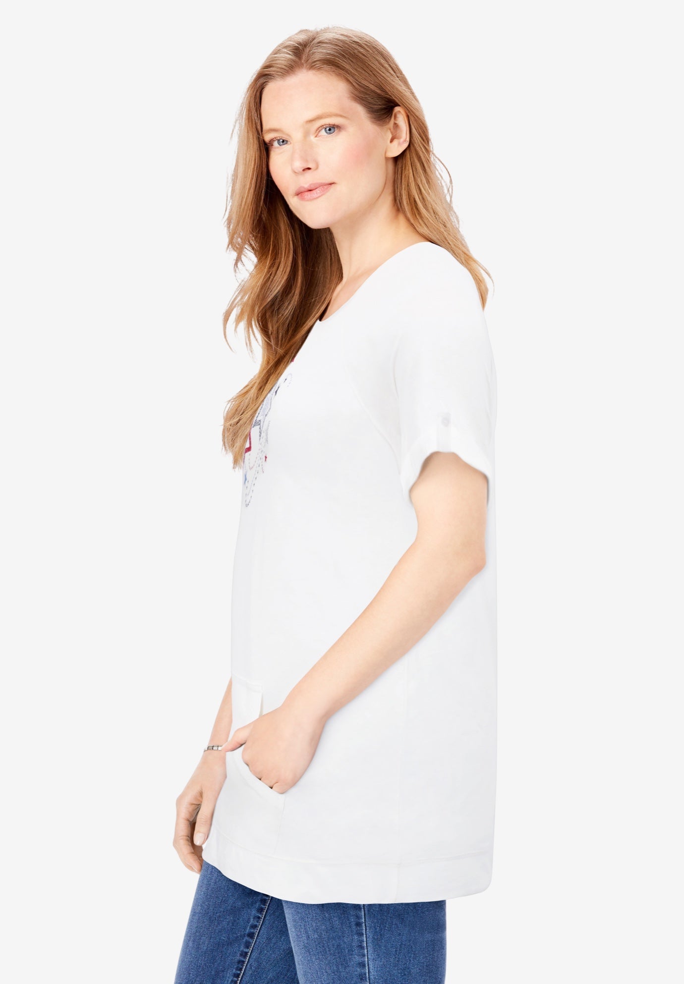 Americana Kangaroo Pocket Tee image number 2