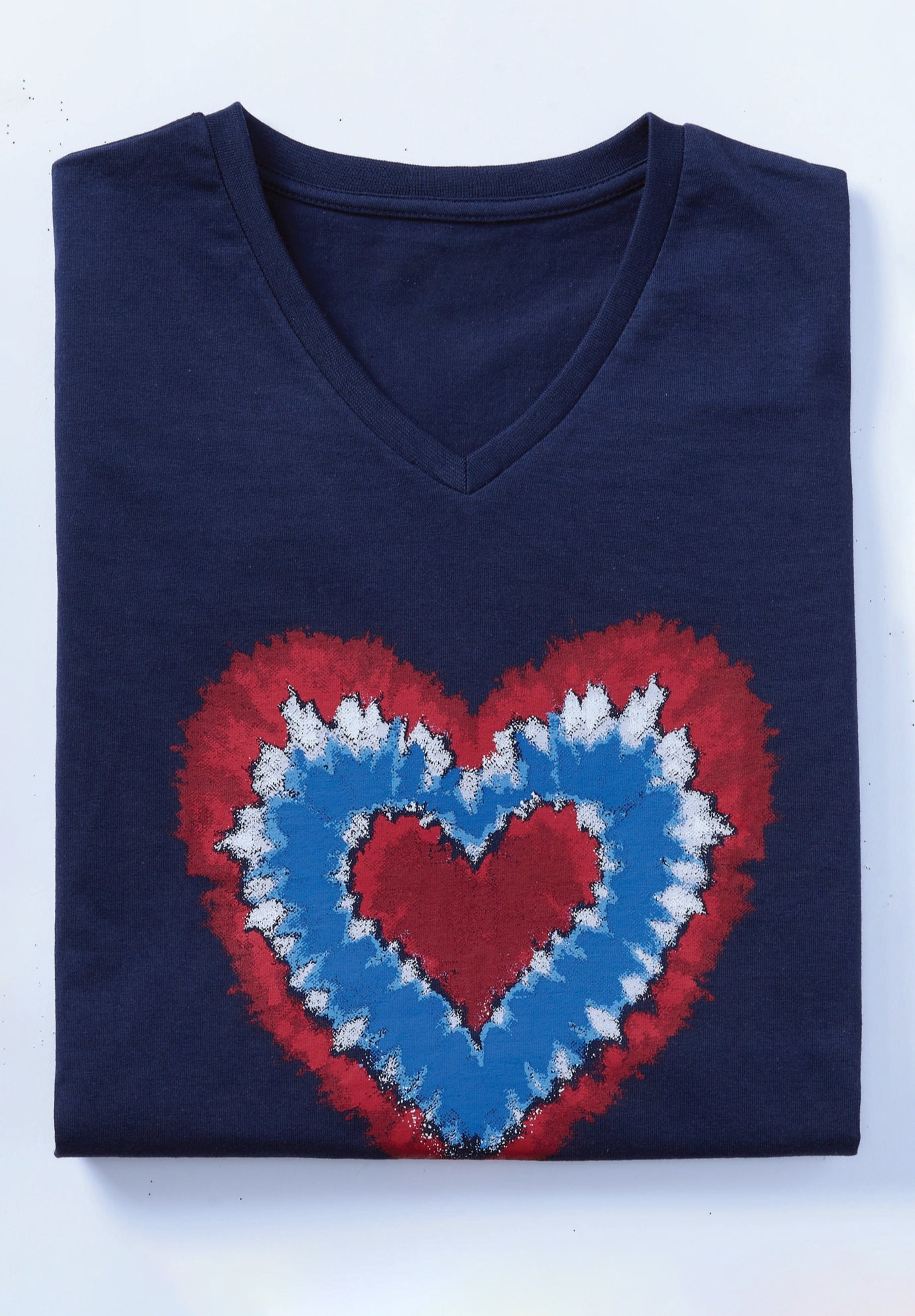 Cuffed Americana Print Tee image number 3