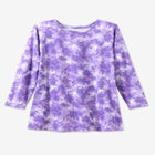 Perfect Printed Long-Sleeve Crewneck Tunic image number null