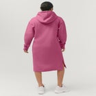 French Terry Hooded Sweatshirt Dress image number null
