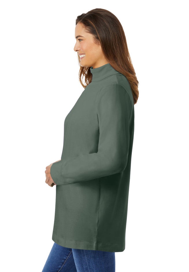 Perfect Long-Sleeve Turtleneck Tee image number 2