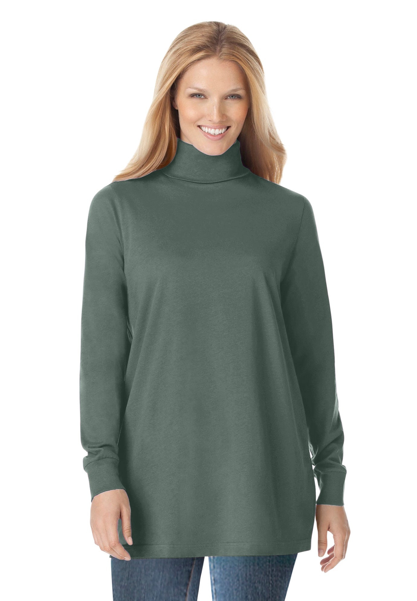 Perfect Long-Sleeve Turtleneck Tee image number 3