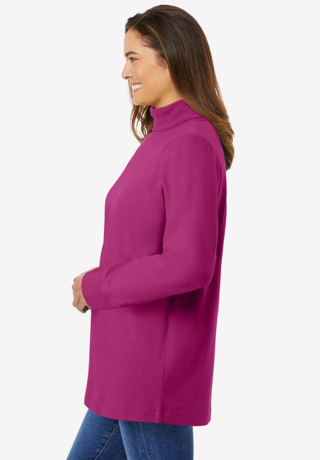 Perfect Long-Sleeve Turtleneck Tee image number 3