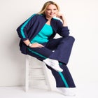 Side Stripe French Terry Zip Jacket image number null